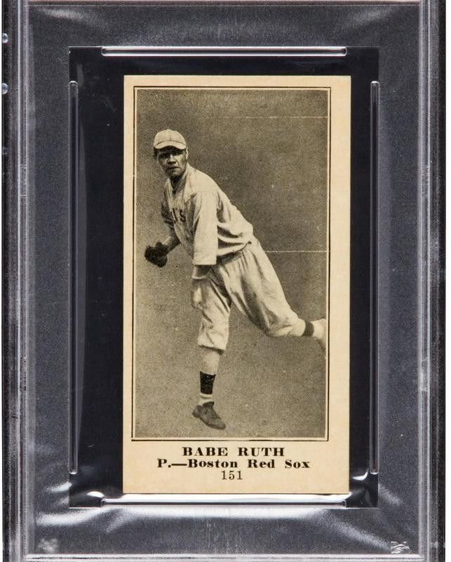 Babe Ruth 1916 M101-5 Sporting News card