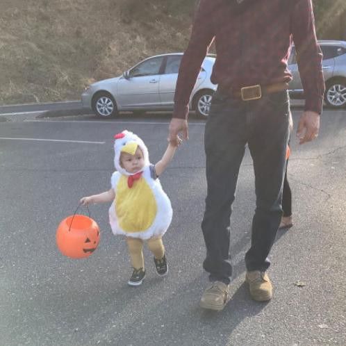Baby girl chicken costume