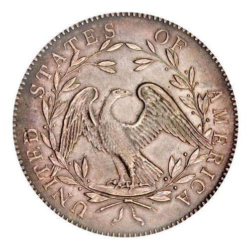 Back of 1794 Flowing Hair Silver Dollar