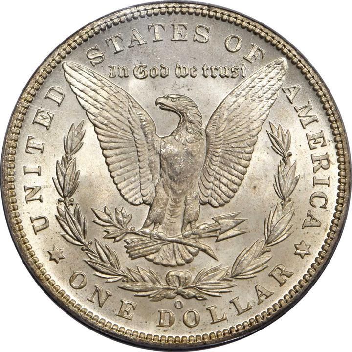Back of 1896-O Morgan Silver Dollar