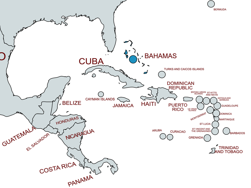 Bahamas map