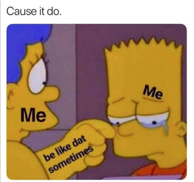 Bart Simpson crying meme