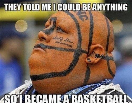 Basketball head meme