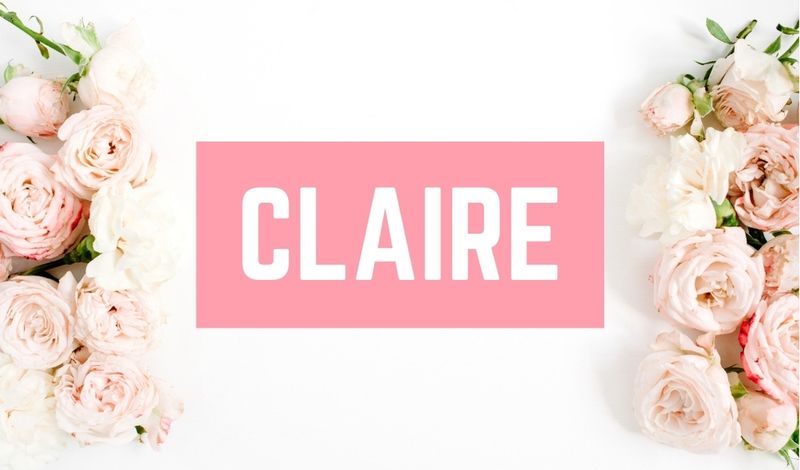 Beautiful Baby Girl C Names: Claire