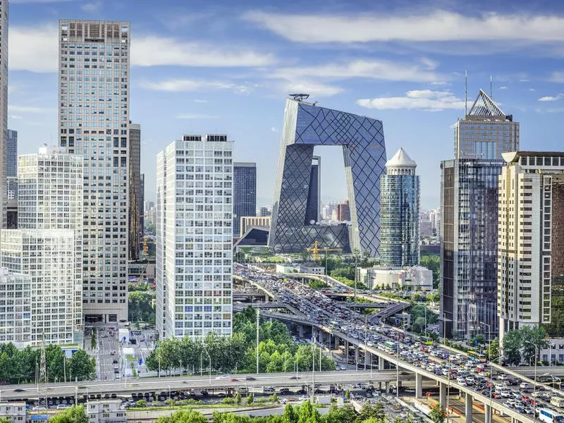 Financial District in Beijing, China.