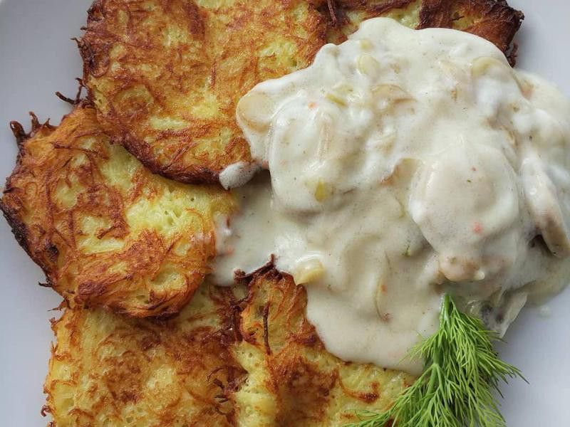 Belarus potato pancake