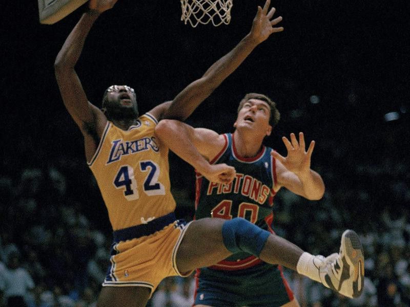 Bill Laimbeer and James Worthy
