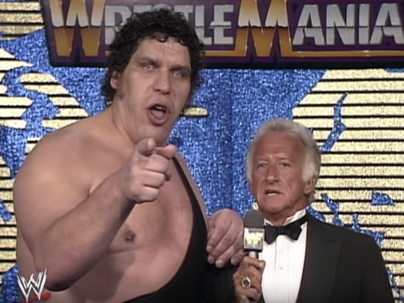 Bob Uecker and Andre the Giant