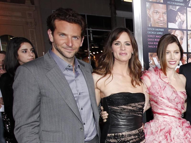 Bradley Cooper, Jennifer Garner and Jessica Biel