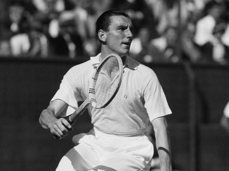 British tennis player Fred Perry