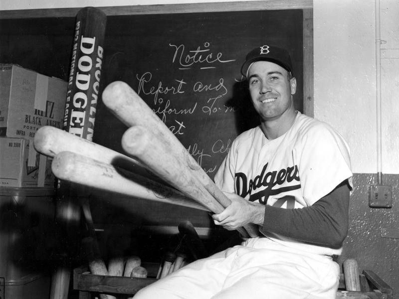Brooklyn Dodgers center fielder Duke Snider in 1952