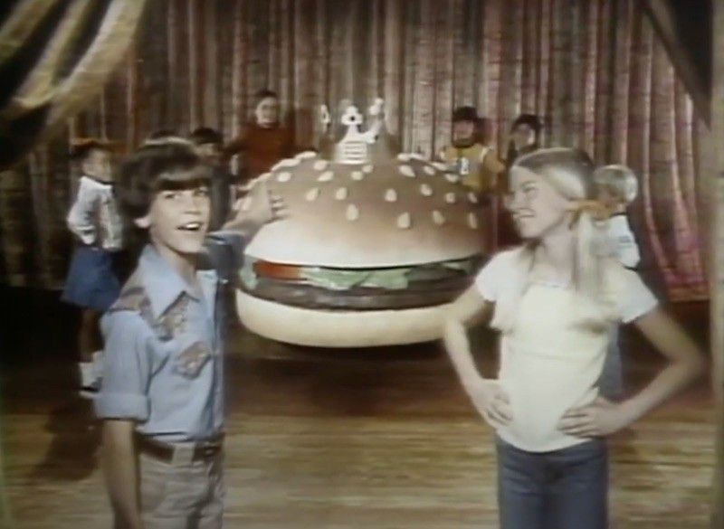 Burger King commercial in 1977