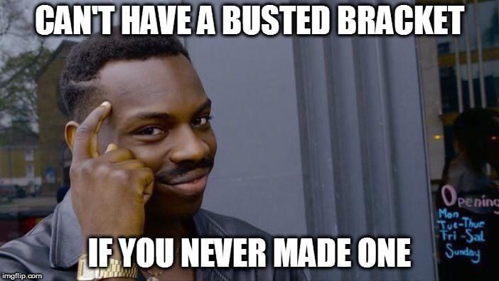 Busted bracket meme