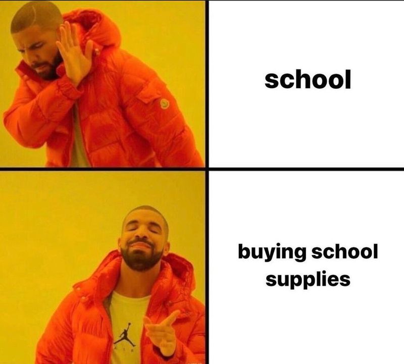 buying school supplies