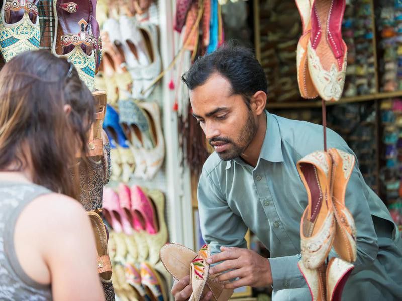Buying souvenirs in Dubai