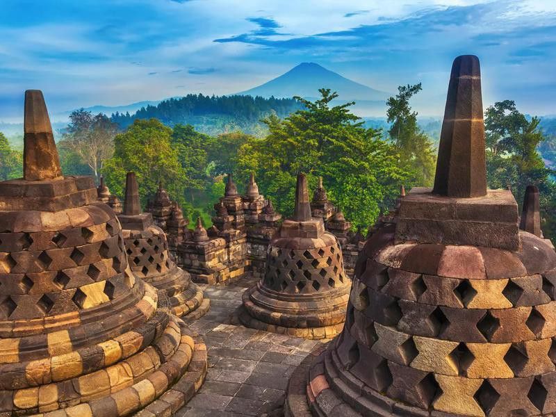 Candi Borobudur, Yogyakarta, Jawa, Indonesia.