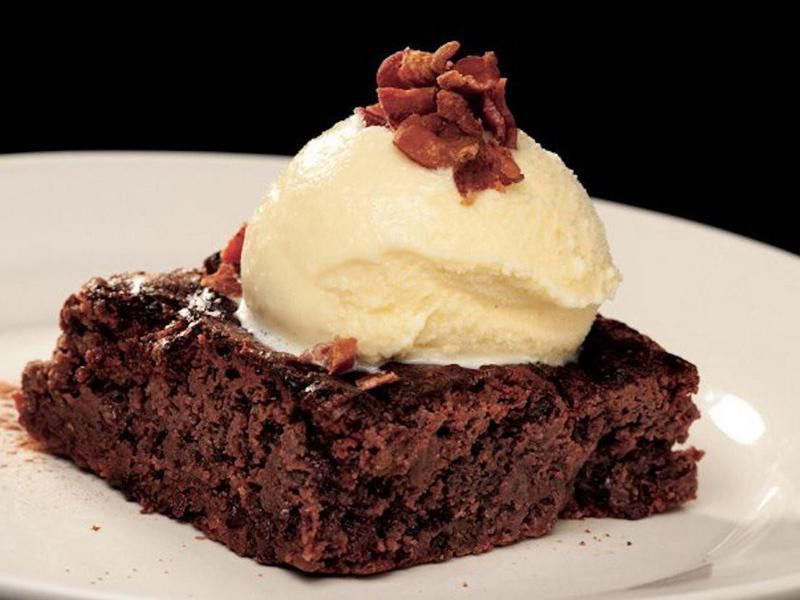 Candied Bacon Brownie