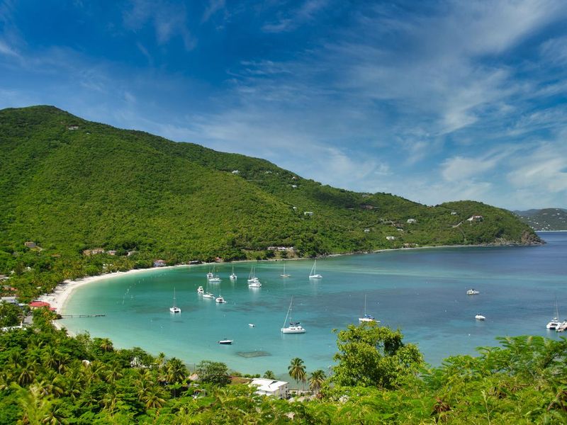 Cane Garden Bay on Tortola in the British Virgin Islands