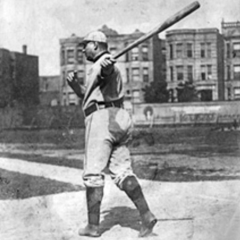 Cap Anson swinging the bat