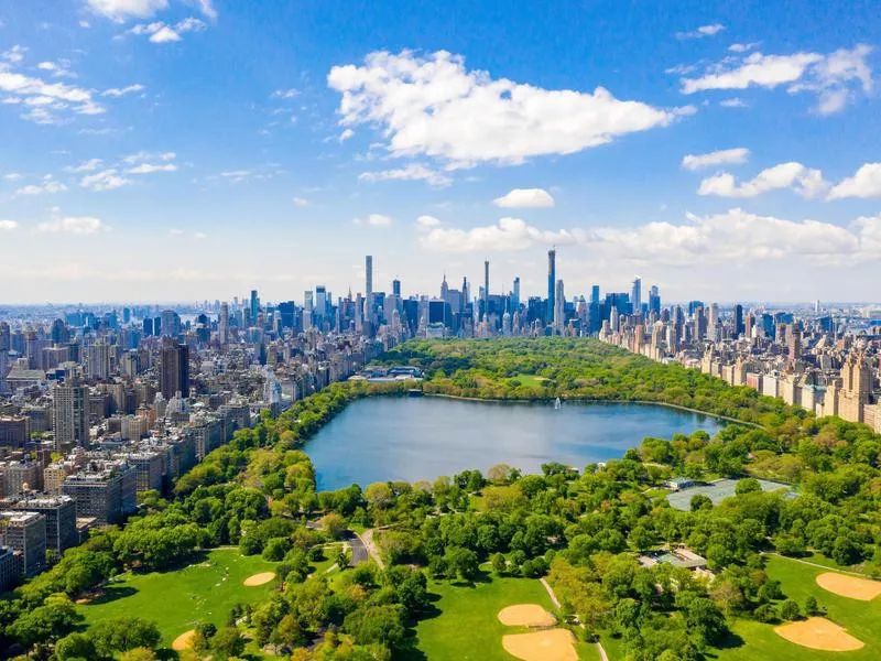 Central Park in New York in the United States.