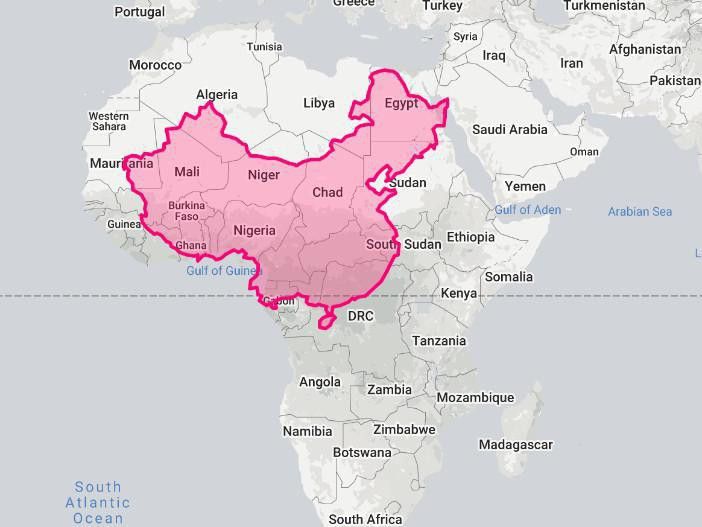 China compared to Africa