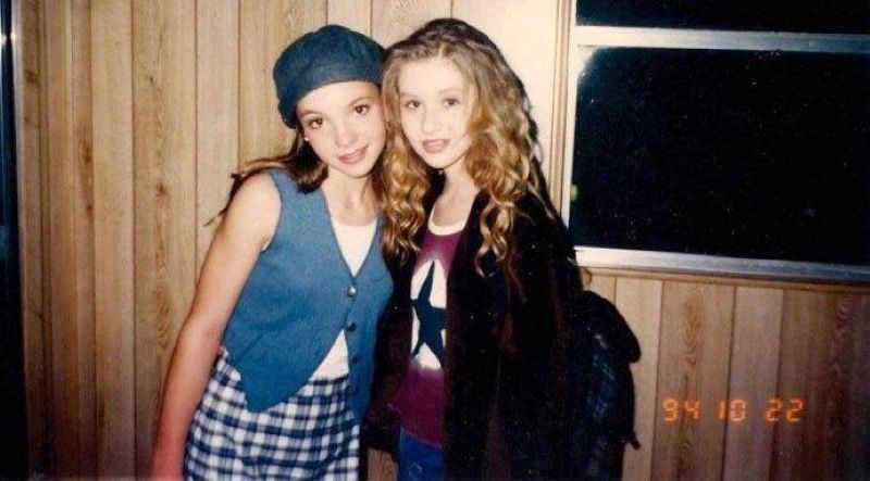 Christina Aguilera and Britney Spears young