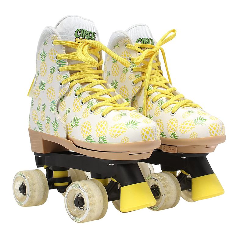 Circle Society Classic Adjustable Children's Roller Skates, Crushed Pineapple