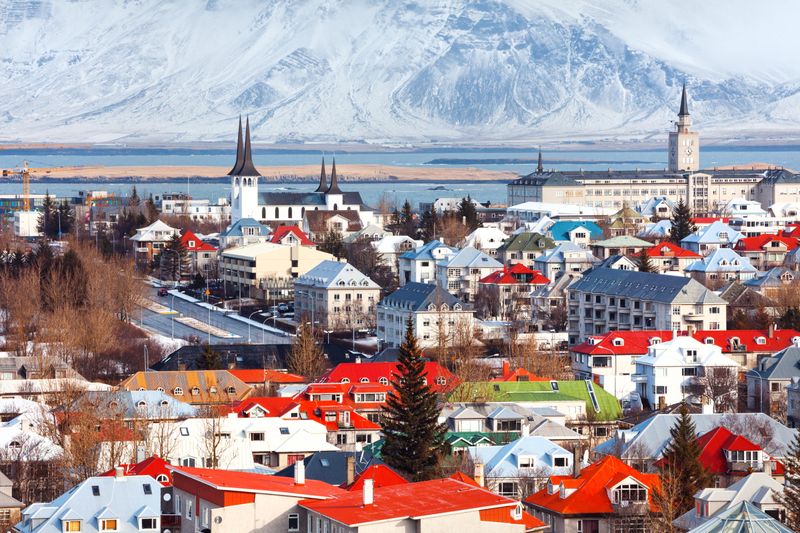 Cityscape in Reykjavík, Iceland