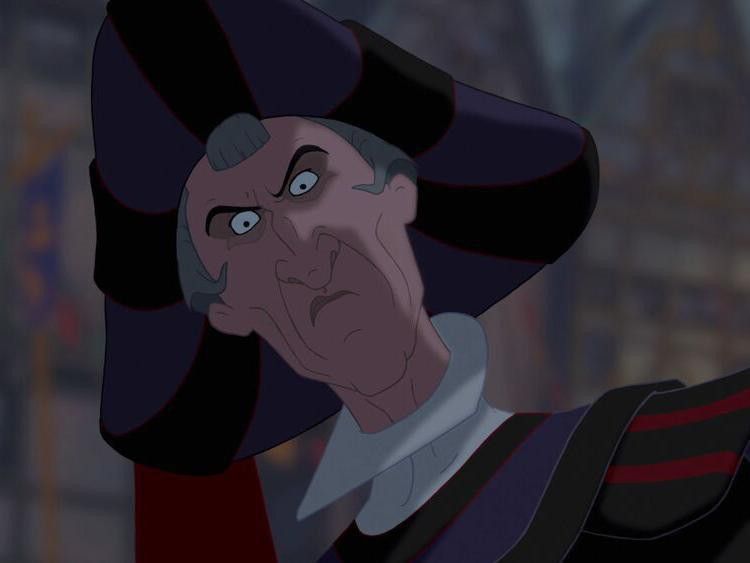 Claude Frollo in The Hunchback of Notre Dame