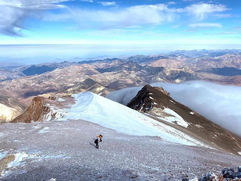 Climbers at Cerro Mercedario