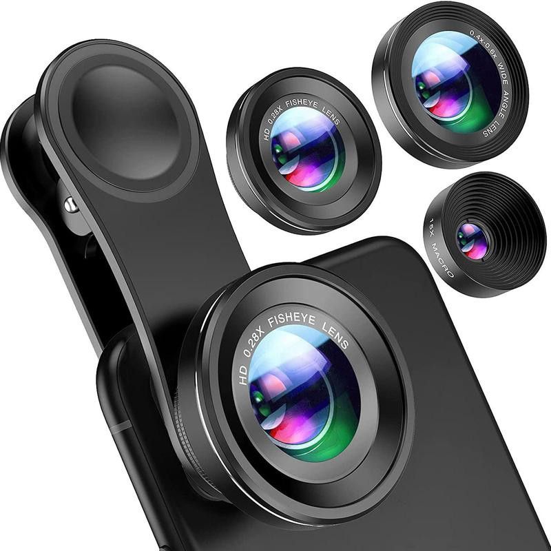 Clip-on smart phone lenses