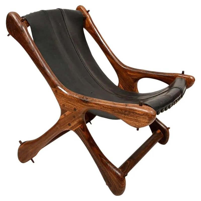 Cocobolo chair "sloucher"