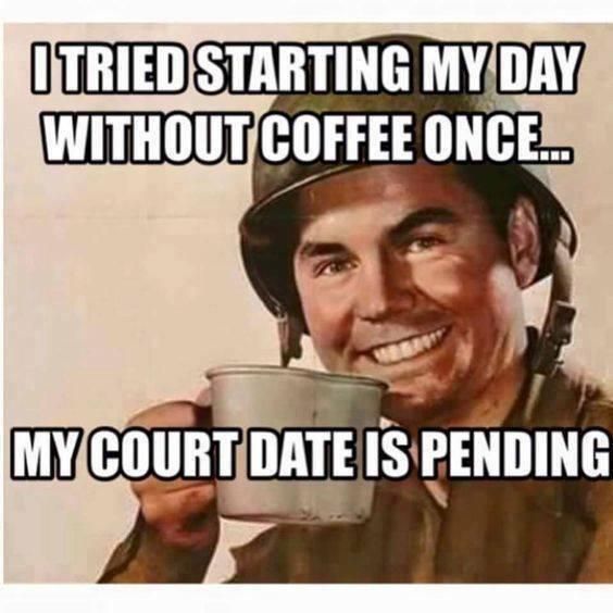 Coffee crime meme