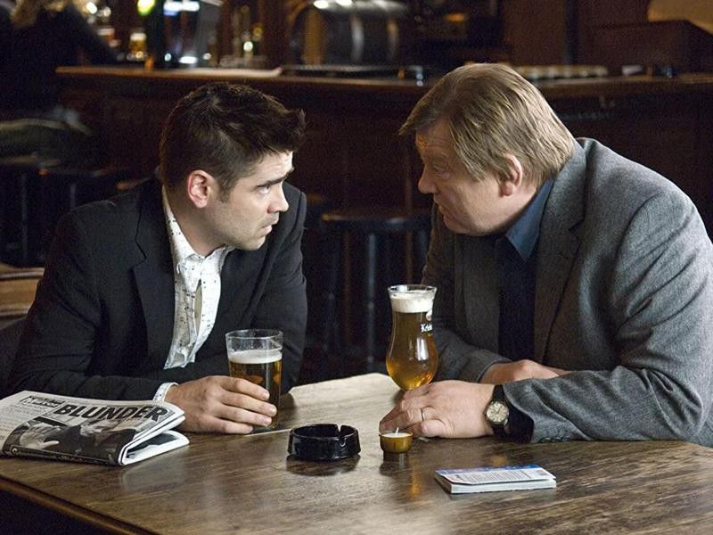 Colin Farrell and Brendan Gleeson in "In Bruges"