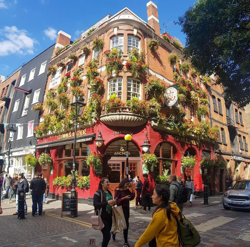Crown and Anchor pub in Covent Garden, London, U.K.