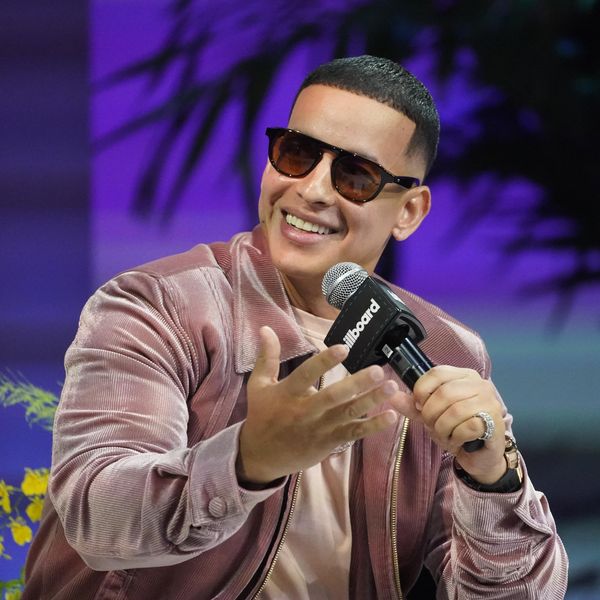 FILE - Puerto Rican singer Daddy Yankee speaks during a panel at Billboard Latin Music Week, in Miami Beach, Fla, on Sept. 22, 2021. The Reggaeton superstar joined the Cangrejeros de Santurce baseball team from Puerto Rico as an investor and part-owner, it was announced Tuesday. (AP Photo/Wilfredo Lee, File)