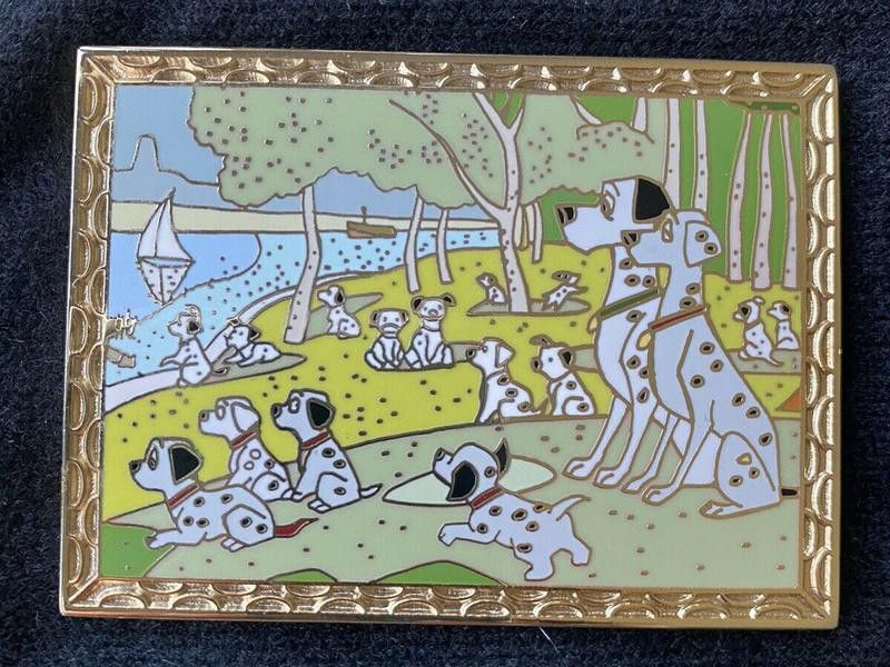 Dalmatians Walk in the Park Masterpiece pin