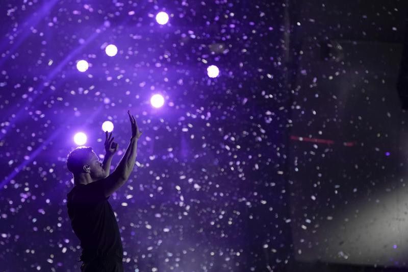 Dan Reynolds of Imagine Dragons performs at Rock in Rio music festival