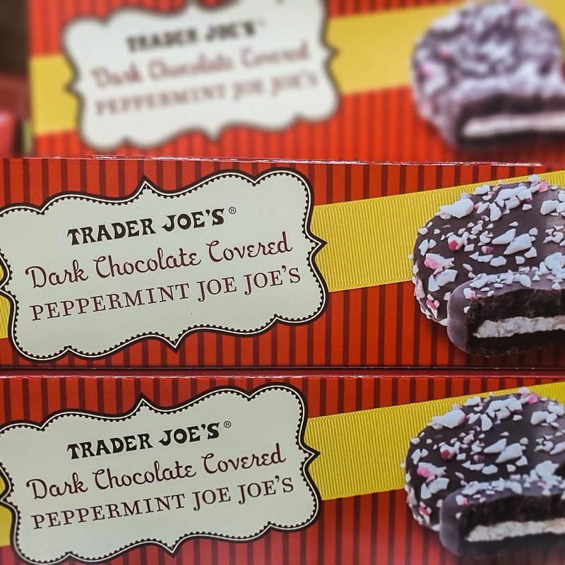 Dark Chocolate Covered Peppermint Joe Joe’s