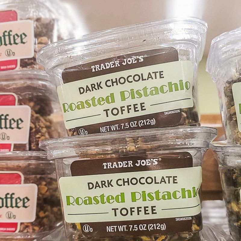 Dark Chocolate Roasted Pistachio Toffee