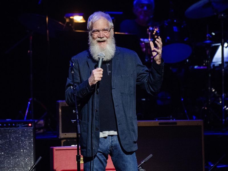 David Letterman speaks at Love Rocks NYC!,