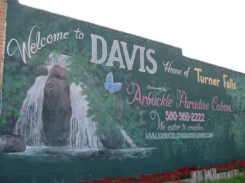 Davis welcome sign