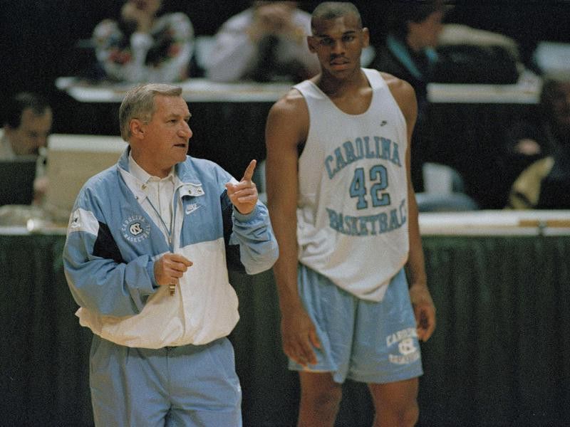 Dean Smith and Jerry Stackhouse
