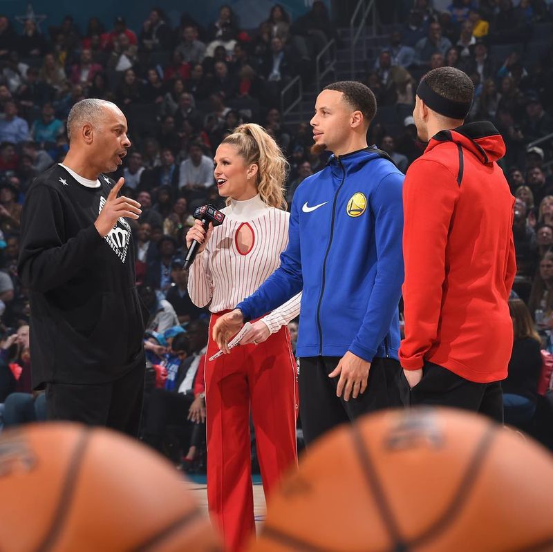 Del Curry, Allie LaForce, Steph Curry, Seth Curry
