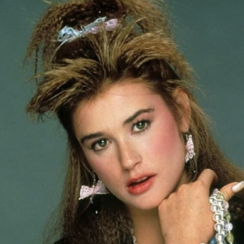 Demi Moore in the 1980s
