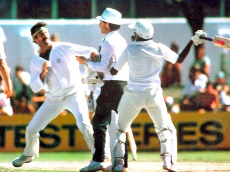 Dennis Lillee in altercation with Javed Miandad