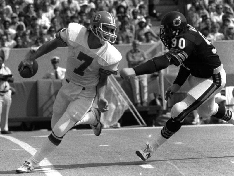 Denver Broncos quarterback John Elway