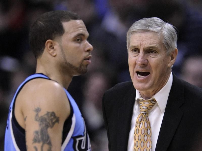 Deron Williams and Jerry Sloan