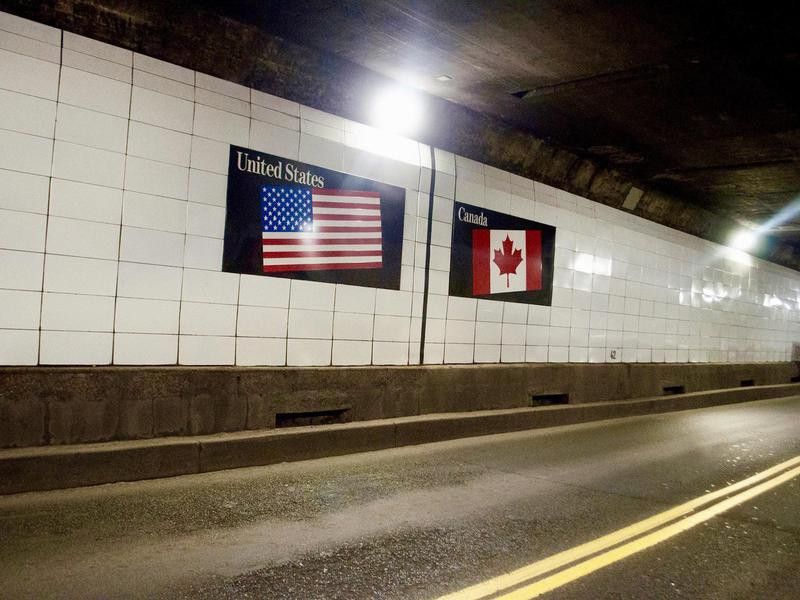 Detroit-Windsor border tunnel