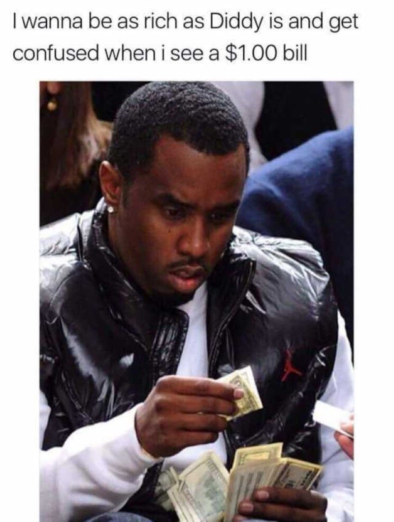 Diddy and a $1 bill